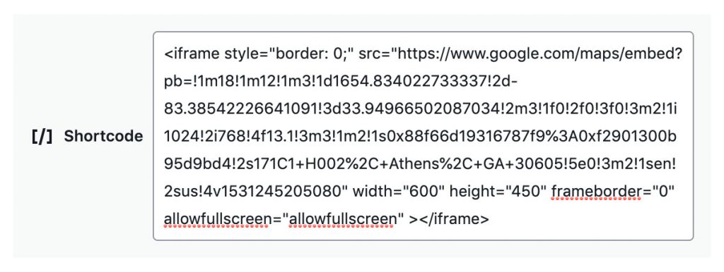 Paste in the iframe code into the shortcode widget.