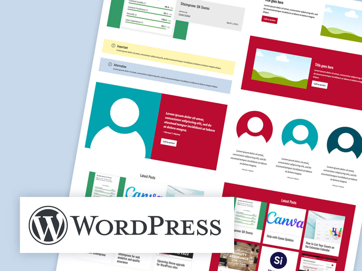 WordPress: Use Patterns for Quick Page Design