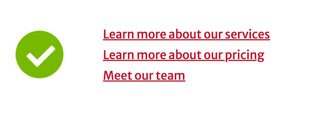 A good example of links where each link has unique, descriptive text